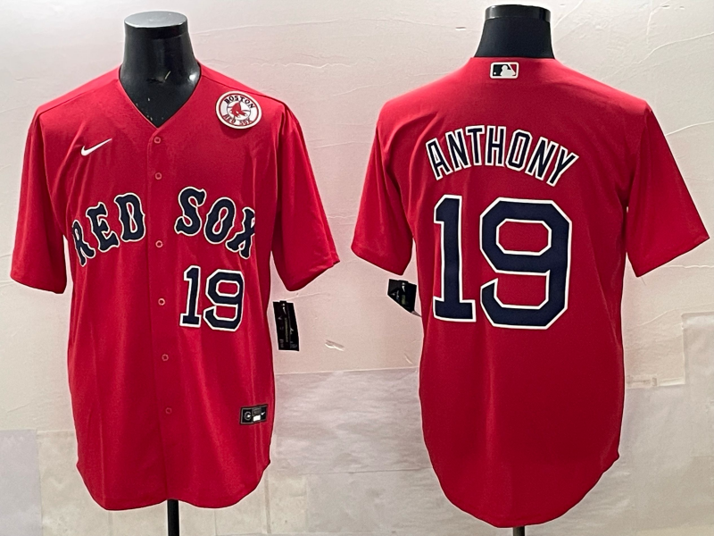 Men 2025 Boston Red Sox #19 Anthony red Nike MLB Jersey 002->boston red sox->MLB Jersey